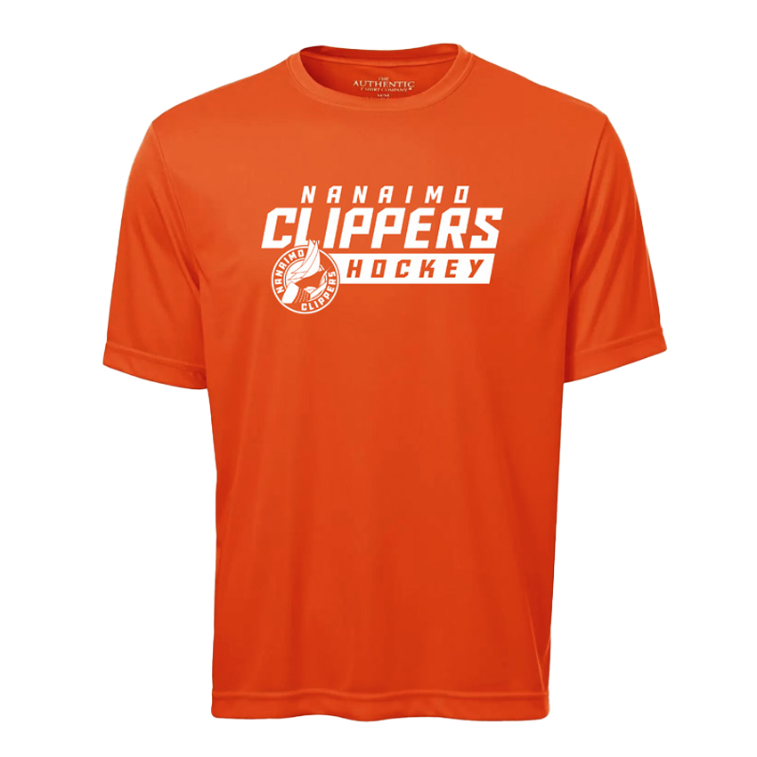 T Shirt Clippers Dri Fit Orange Nanaimo Clippers